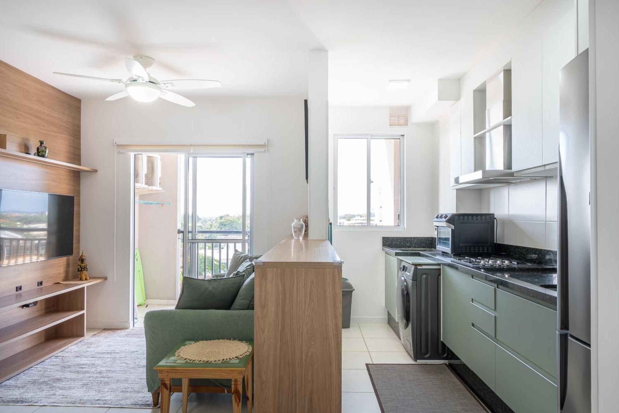 Apartment A150 M Da Com Sacada, Wi-fi, Piscina, Portaria 24h, Playground E Vaga De Garagem