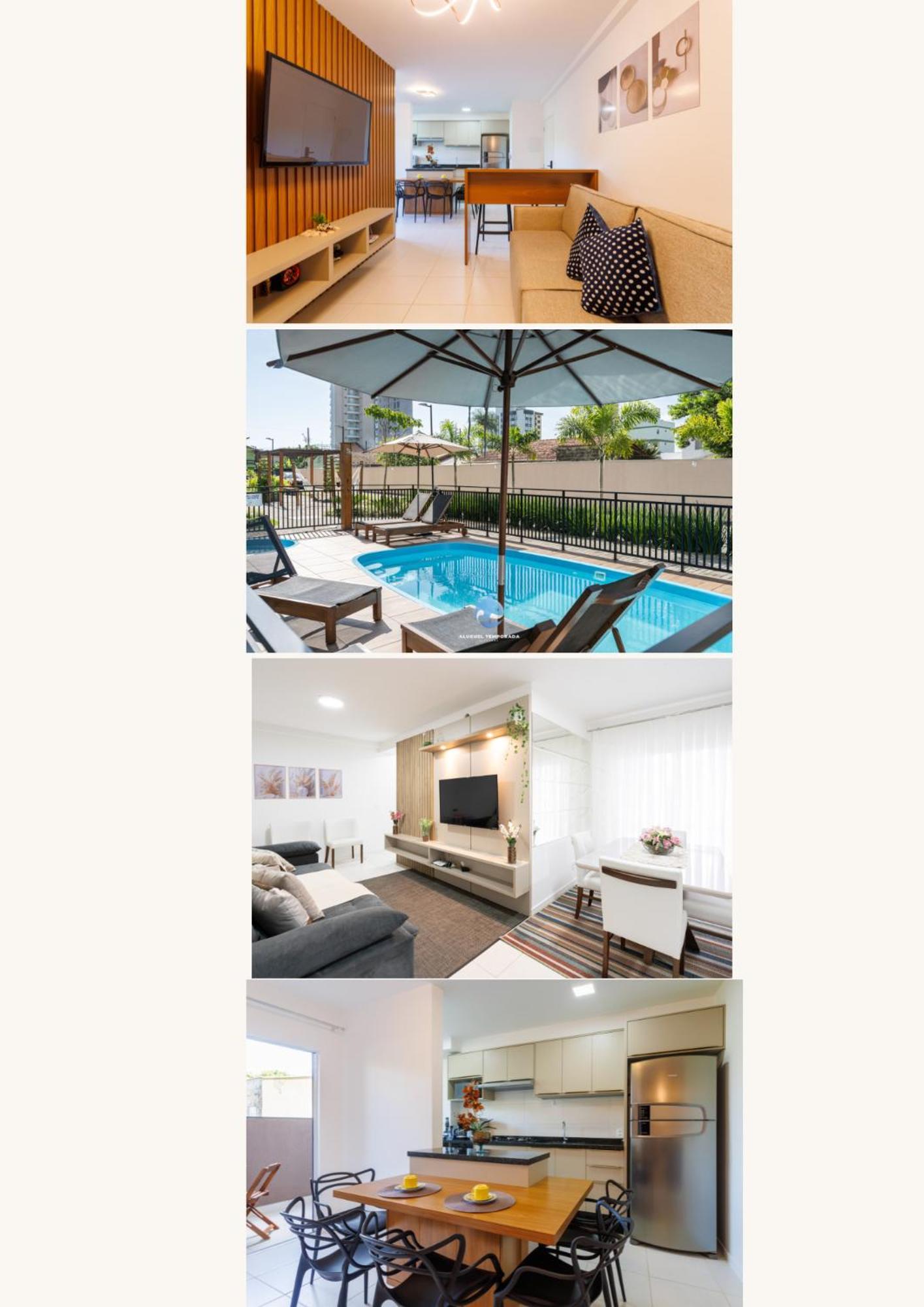 Apartment A150 M Da Com Sacada, Wi-fi, Piscina, Portaria 24h, Playground E Vaga De Garagem