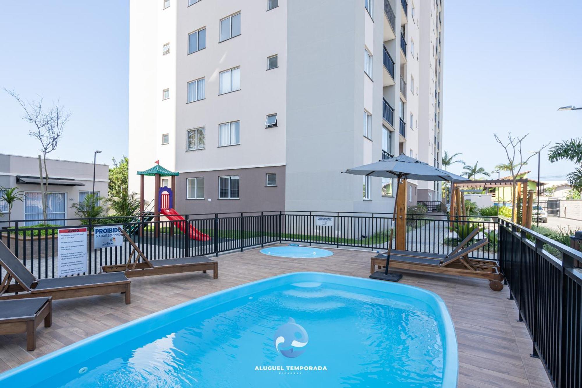 Apartment A150 M Da Com Sacada, Wi-fi, Piscina, Portaria 24h, Playground E Vaga De Garagem